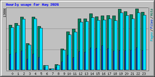 Hourly usage for May 2026